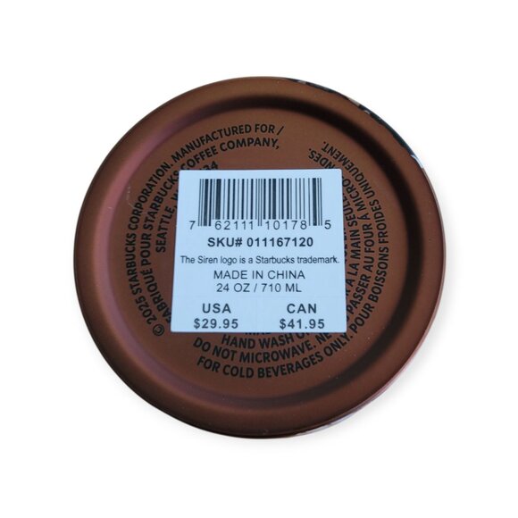 2025 Starbucks Batik Beads Cold Cup 24oz Stainless Steel NWT Limited Edition - Picture 6 of 8